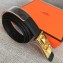 Hermes Width 2.5cm Collier De Chien Buckle Belt Black/Gold