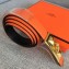 Hermes Width 2.5cm Collier De Chien Buckle Belt Orange/Gold