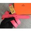 Hermes Width 2.5cm Collier De Chien Buckle Belt Pink/Gold
