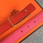 Hermes Width 2.5cm Collier De Chien Buckle Belt Pink/Gold