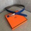 Hermes Width 2.5cm Collier De Chien Buckle Belt Blue/Silver