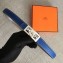 Hermes Width 2.5cm Collier De Chien Buckle Belt Blue/Silver