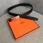 Hermes Width 2.5cm Collier De Chien Buckle Belt Black/Silver