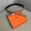 Hermes Width 2.5cm Collier De Chien Buckle Belt Brown/Silver