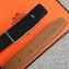 Hermes Width 2.5cm Collier De Chien Buckle Belt Brown/Silver