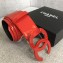 Chanel Width 5.3cm Patent Leather Belt Red with CC Logo