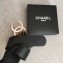 Chanel Width 5.3cm Leather Belt Leopard with Red CC Logo