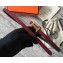 Hermes Width 1.3cm Reversible Leather Constance H Buckle Belt Date Red/Pink Gold