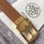 Hermes Square Buckle Leather Belt Brown/Gold