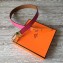 Hermes Square Buckle Leather Belt Fuchsia/Gold