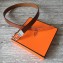 Hermes Square Buckle Leather Belt Brown/Silver