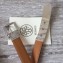 Hermes Square Buckle Leather Belt Orange/Silver