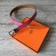 Hermes Square Buckle Leather Belt Fuchsia/Silver