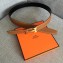 Hermes Width 3.2cm Reversible Leather Constance H Buckle Belt Brown/Gold