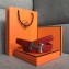 Hermes Width 3.2cm Reversible Leather Constance H Buckle Belt Red/Silver