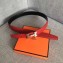 Hermes Width 3.2cm Reversible Leather Constance H Buckle Belt Red/Silver