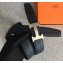 Hermes Width 3.2cm Reversible Leather Constance H Buckle Belt Navy Blue/Silver