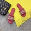 Dior Woven Logo Mules Slipper Sandals Red Runway 2019