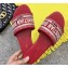 Dior Woven Logo Mules Slipper Sandals Red Runway 2019