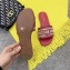 Dior Woven Logo Mules Slipper Sandals Red Runway 2019