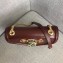Gucci Interlocking G Horsebit Rajah Small Shoulder Bag 537243 Burgundy 2019