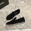 Chanel All Over Logo Velvet Loafers G33126 Black