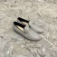 Chanel Fabric and Grosgrain Pearl CC Logo Loafers G32948 Silver 2019