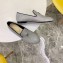 Chanel Fabric and Grosgrain Pearl CC Logo Loafers G32948 Silver 2019