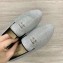 Chanel Fabric and Grosgrain Pearl CC Logo Loafers G32948 Silver 2019