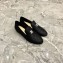 Chanel Fabric and Grosgrain Pearl CC Logo Loafers G32948 Black 2019