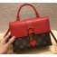 Louis Vuitton Monogram Canvas and Leather Locky BB Bag M44322 Coquelicot 2019