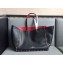 Valentino Rockstud Double Reversible Tote Bag 0501 Black/Red