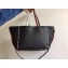 Valentino Rockstud Double Reversible Tote Bag 0501 Black/Red