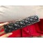 Valentino Rockstud Spike Chain Clutch Bag 0702 Crinkled Black 2019