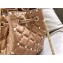 Valentino Rockstud Spike Small Bucket Bag 0059 Apricot
