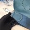 Hermes Evelyne III PM Bag in Original Togo Leather Denim Blue