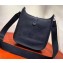 Hermes Evelyne III PM Bag in Original Togo Leather Black
