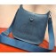 Hermes Evelyne III GM Bag in Original Togo Leather Denim Blue