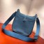 Hermes Evelyne III GM Bag in Original Togo Leather Denim Blue