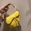 Dior Python Mini Saddle Bag Yellow 2019