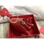 Valentino Leather Vintage Saddle Bag 0034 Red 2019