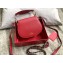 Valentino Leather Vintage Saddle Bag 0034 Red 2019