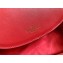 Valentino Leather Vintage Saddle Bag 0034 Red 2019