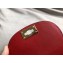 Valentino Leather Vintage Saddle Bag 0034 Red 2019
