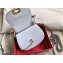 Valentino Leather Vintage Saddle Bag 0034 Baby Blue 2019