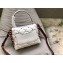 Valentino Candystud Medium Top Handle Bag 0055 V Inlay White/Burgundy
