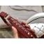 Valentino Candystud Medium Top Handle Bag 0055 V Inlay White/Burgundy
