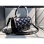 Valentino Candystud Medium Top Handle Bag 0055 Black