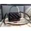 Valentino Candystud Medium Top Handle Bag 0055 Black