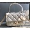 Valentino Candystud Medium Top Handle Bag 0055 White